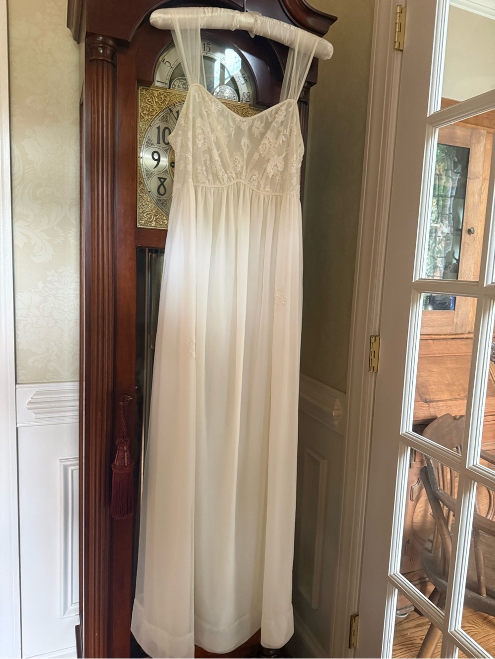 Romantic Vintage Lady Leonara Peignoir Set - ivory Nightgown & Robe- size 12